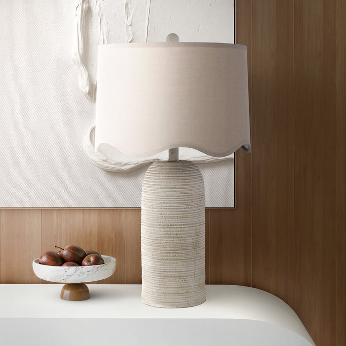 Yvonne Wavy Shade Table Lamp